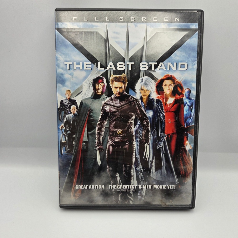 X-Men The Last Stand DVD Full Screen Marvel Movie Wolverine Hugh Jackman